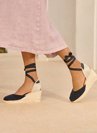 Manebi Deri Lacivert Kadın Espadril M 1.5 WL