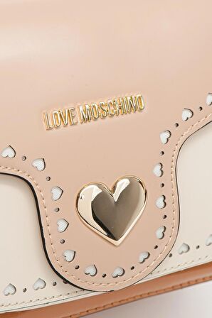 LOVE MOSCHINO JC4032PP1ELF PU COL CUO PERF NUDE PERF AVORIO KADIN ÇANTA