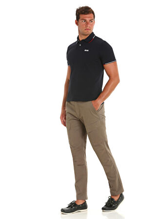 Slam Lacivert Erkek Polo Yaka Regular Fit T-Shirt A108001S00_DECK LGT PIQUE