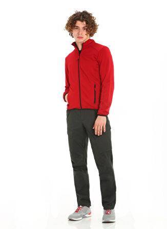 Slam Kırmızı Erkek Dik Yaka Regular Fit Polar Sweatshırt A107002S00_ACT MID WGT GRID FLEECE