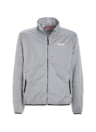 Slam Gri Erkek Dik Yaka Uzun Cepli Regular Fit Yazlık Ceket A123004S00