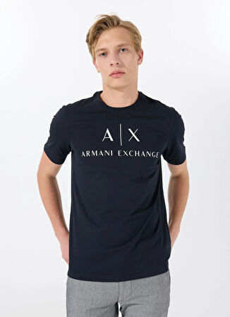 Armani Exchange Bisiklet Yaka Lacivert Erkek T-Shirt 8NZTCJ Z8H4Z 1510 T-SHIRT