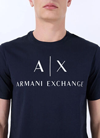 Armani Exchange Bisiklet Yaka Lacivert Erkek T-Shirt 8NZTCJ Z8H4Z 1510 T-SHIRT