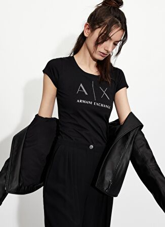 Armani Exchange T-Shirt, S, Siyah
