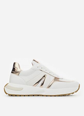 Alexander Smith Beyaz - Altın Kadın Sneaker ASAZHYW1307WCP
