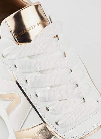 Alexander Smith Beyaz - Altın Kadın Sneaker ASAZHYW1307WCP