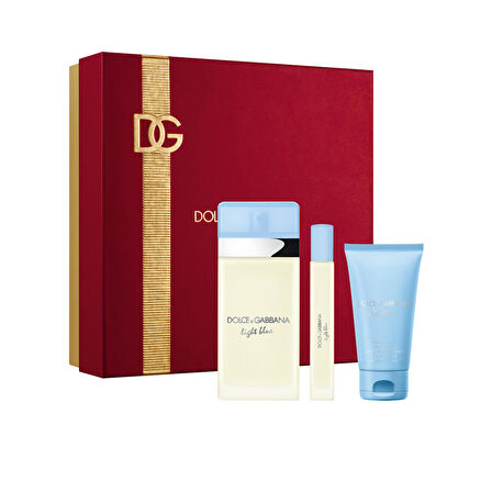 Dolce Gabbana Light Blue Femme Edt 100 Ml + Body Cream 50 Ml + Edt 10 Ml