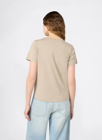 Champion 118408-MS041 SS Tee Bej Kadın T-Shirt