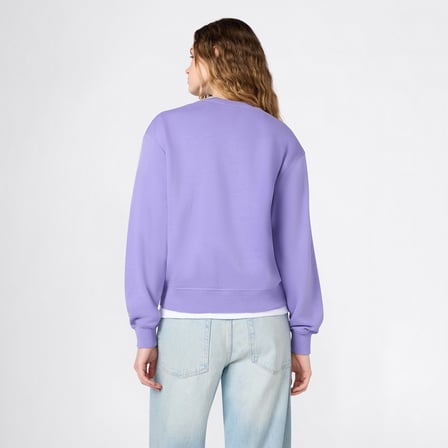 Champion Crewneck Regular Fit Kadın Mor Sweatshirt