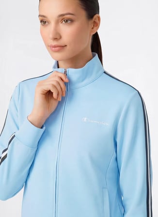 Champion 118596-BS224 Full Zip Hoodie Sweats Mavi Kadın Zip Ceket