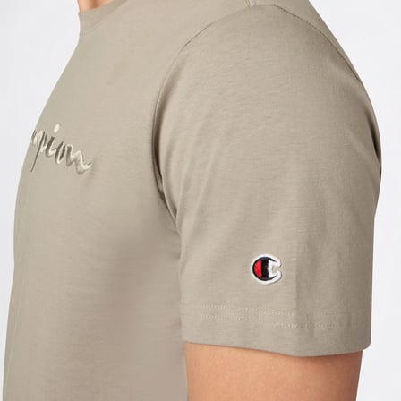Champion SS Regular Fit Erkek Gri T-Shirt