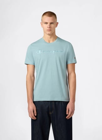 Champion 220273-BS221 SS Tee Mavi Erkek T-Shirt