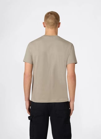 Champion 220278-ES035 SS Tee Bej Yuvarlak Yaka Erkek T-Shirt