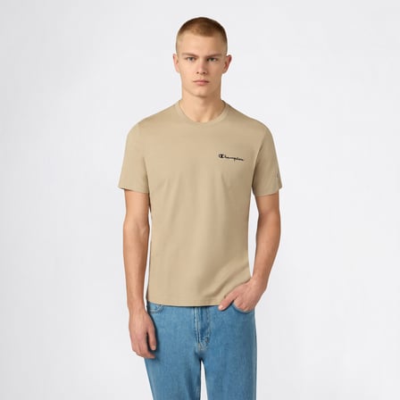 Champion SS Regular Fit Erkek Bej T-Shirt