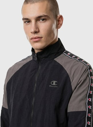 Champion 222009-KK001 Full Zip Top Siyah Erkek Zip Ceket