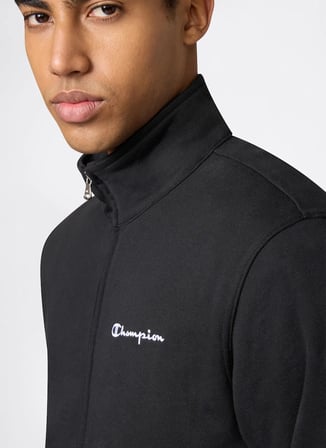 Champion 222167-KK001 Full Zip Sweatshirt Siyah Erkek Zip Ceket