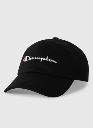 Champion 806242-KK001 Baseball Cap Siyah Logo Baskılı Unisex Şapka