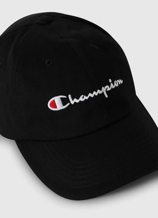 Champion 806242-KK001 Baseball Cap Siyah Logo Baskılı Unisex Şapka