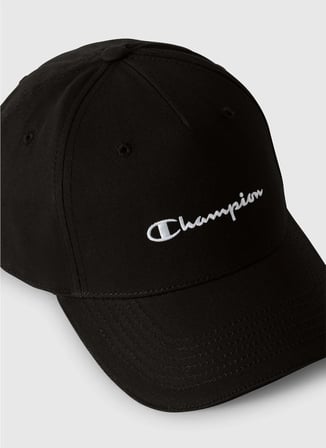 Champion 806260-KK001 Baseball Cap Siyah Logo Baskılı Unisex Şapka
