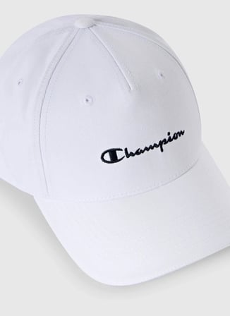 Champion 806260-WW001 Baseball Cap Beyaz Logo Baskılı Unisex Şapka