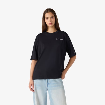 Champion Ss  Kadın Siyah T-Shirt