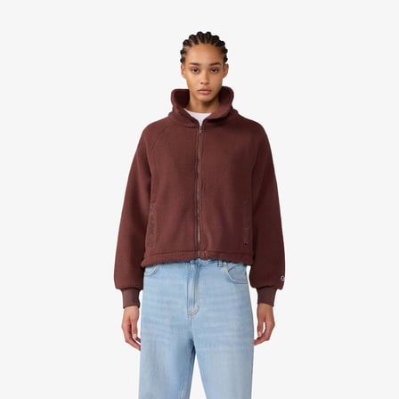 Champion Full Zip  Kadın Kahverengi Sweatshirt