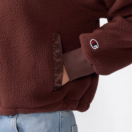 Champion Full Zip  Kadın Kahverengi Sweatshirt