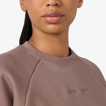 Champion Crewneck  Kadın Mor Sweatshirt