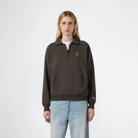 Champion Half Zip  Kadın Yeşil Sweatshirt
