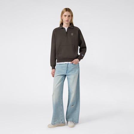Champion Half Zip  Kadın Yeşil Sweatshirt