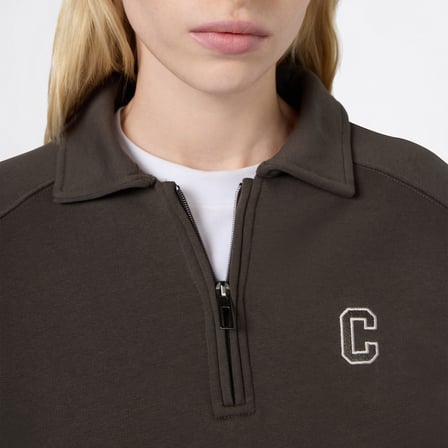 Champion Half Zip  Kadın Yeşil Sweatshirt