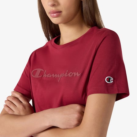 Champion Short Sleeve  Kadın Kahverengi T-Shirt