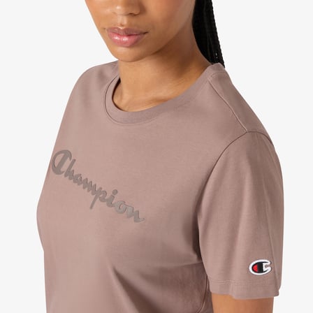 Champion Short Sleeve  Kadın Mor T-Shirt