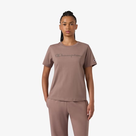 Champion Short Sleeve  Kadın Mor T-Shirt