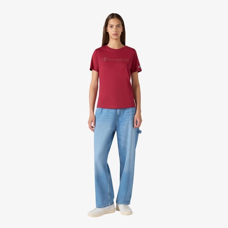 Champion Short Sleeve  Kadın Kahverengi T-Shirt
