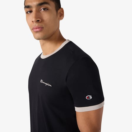 Champion Ss  Erkek Siyah T-Shirt