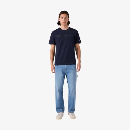 Champion Short Sleeve  Erkek Lacivert T-Shirt