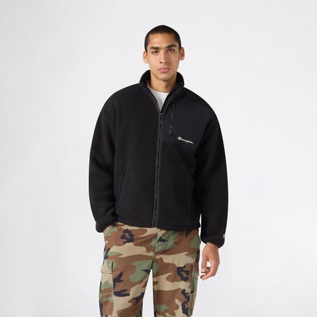 Champion Full Zip Top Erkek Siyah Sweatshirt