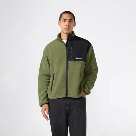 Champion Full Zip Top Erkek Yeşil Sweatshirt