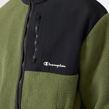 Champion Full Zip Top Erkek Yeşil Sweatshirt