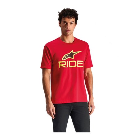 Alpinestars RIDE 4 CSF Tişört Kırmızı  Sarı