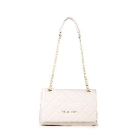 Valentino Ekru Kadın 9x25,5x17 cm Çapraz Çanta VBS3KK02R045