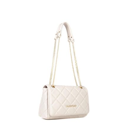 Valentino Ekru Kadın 9x25,5x17 cm Çapraz Çanta VBS3KK02R045