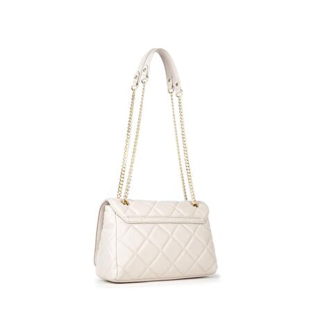 Valentino Ekru Kadın 9x25,5x17 cm Çapraz Çanta VBS3KK02R045