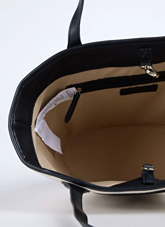 Beyaz - Siyah Kadın Omuz Çantası VBS7QO02CAN