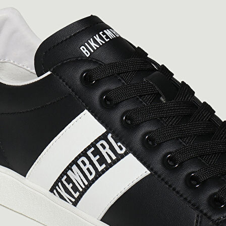 Erkek Sneaker ( Günlük) 19134/CP B BKKU Bikkembergs 64039996 SCARPA UOMO MICROFIBER Nero