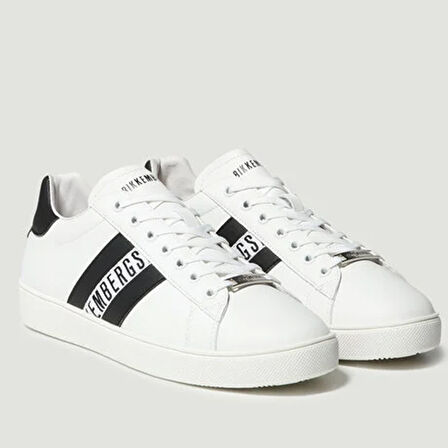 Erkek Sneaker ( Günlük) 19134/CP A BKKU Bikkembergs  64039996 SCARPA UOMO MICROFIBER Bianco