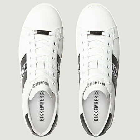 Erkek Sneaker ( Günlük) 19134/CP A BKKU Bikkembergs  64039996 SCARPA UOMO MICROFIBER Bianco