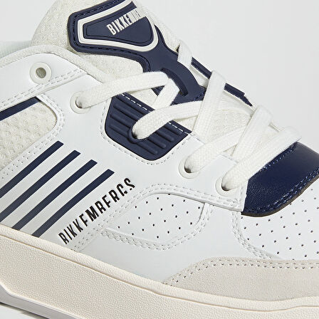 Erkek Sneaker ( Günlük) 27113/CP B  BKKU Bikkembergs 64029996 Suede White/Leather Navy