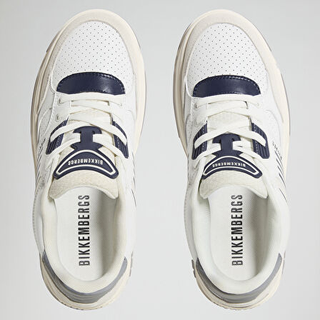 Erkek Sneaker ( Günlük) 27113/CP B  BKKU Bikkembergs 64029996 Suede White/Leather Navy
